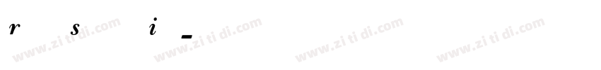 Ronnia Semibold Ital字体转换
